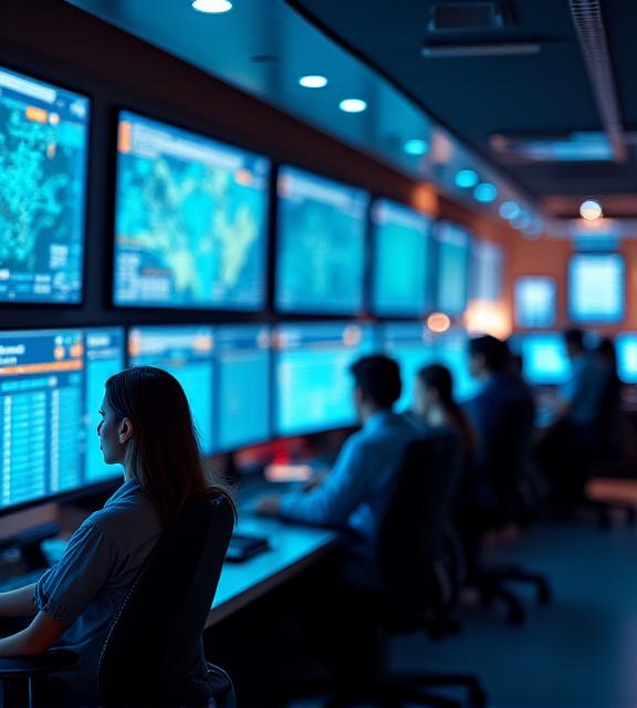 Modern logistics dispatch control center